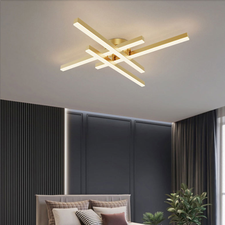 Linear New Modern Flush Mount LED Metal Ceiling Mounted Light for Living Room