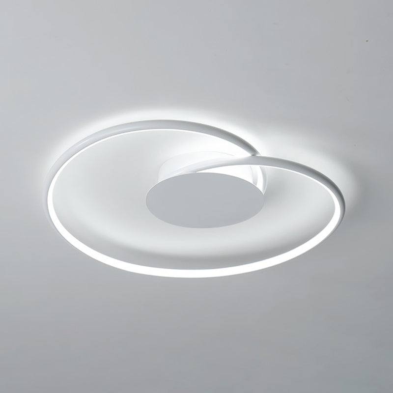 White Acrylic Shaded Ceiling Light LED Modern Flush Mount Lighting for Room