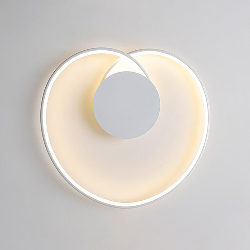 White Acrylic Shaded Ceiling Light LED Modern Flush Mount Lighting for Room