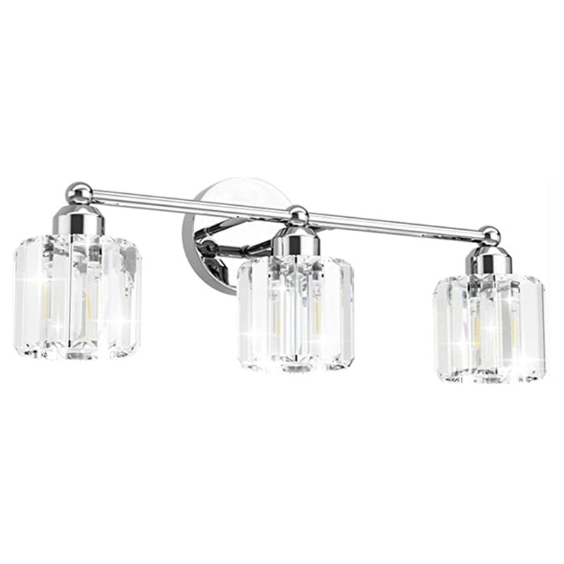 3/4-Light Modern Bathroom Vanity Light Glass Shaded Bath Bar