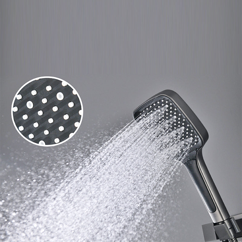 Modern Shower Combo Brass Adjustable Shower Head Temperature Control Shower System