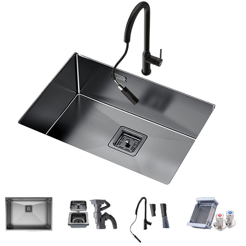 Modern Style Kitchen Sink Noise-cancelling Design Stainless Steel Kitchen Sink