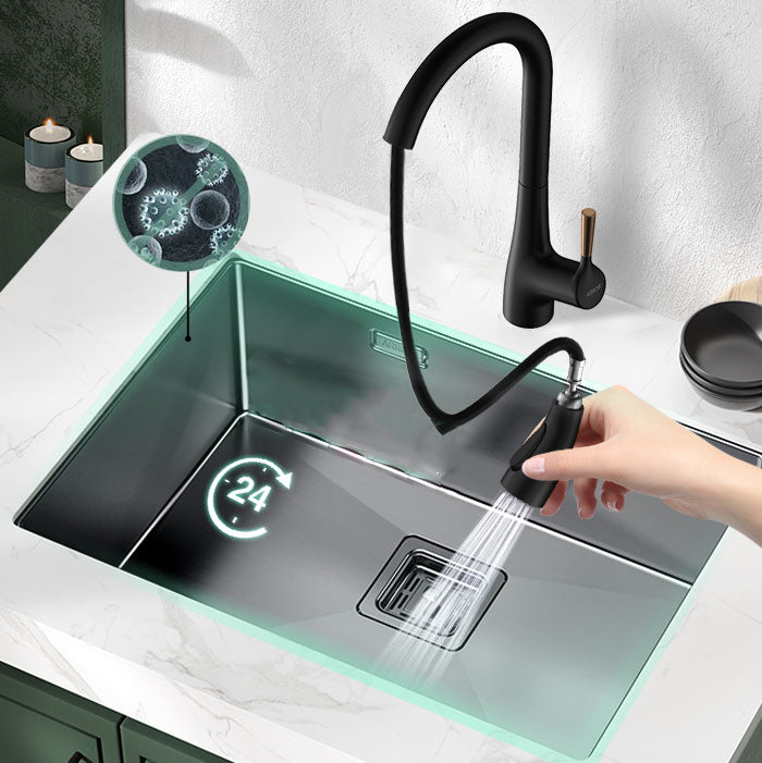 Modern Style Kitchen Sink Noise-cancelling Design Stainless Steel Kitchen Sink