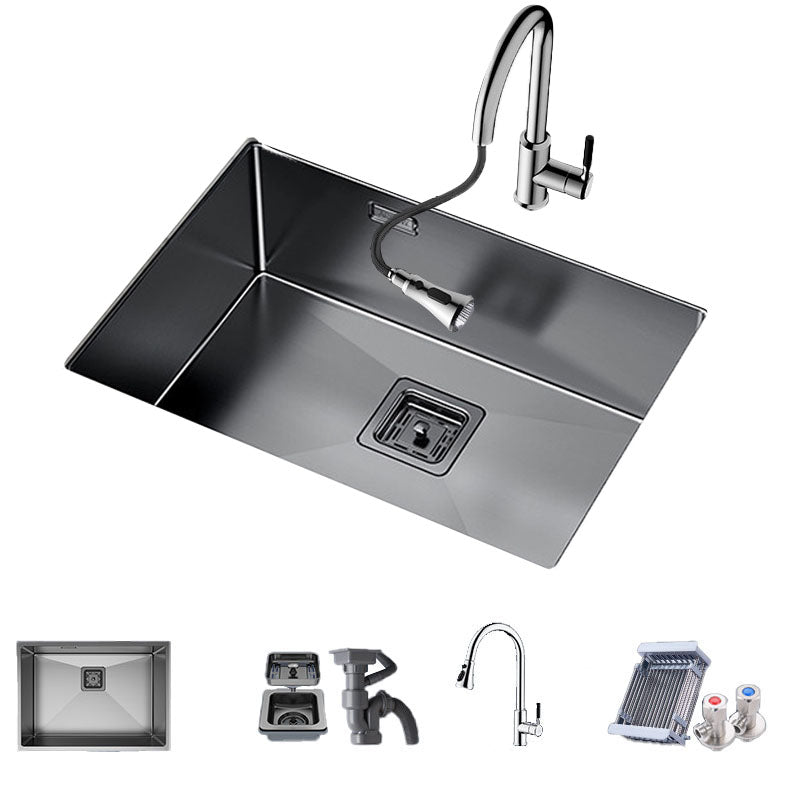 Modern Style Kitchen Sink Noise-cancelling Design Stainless Steel Kitchen Sink