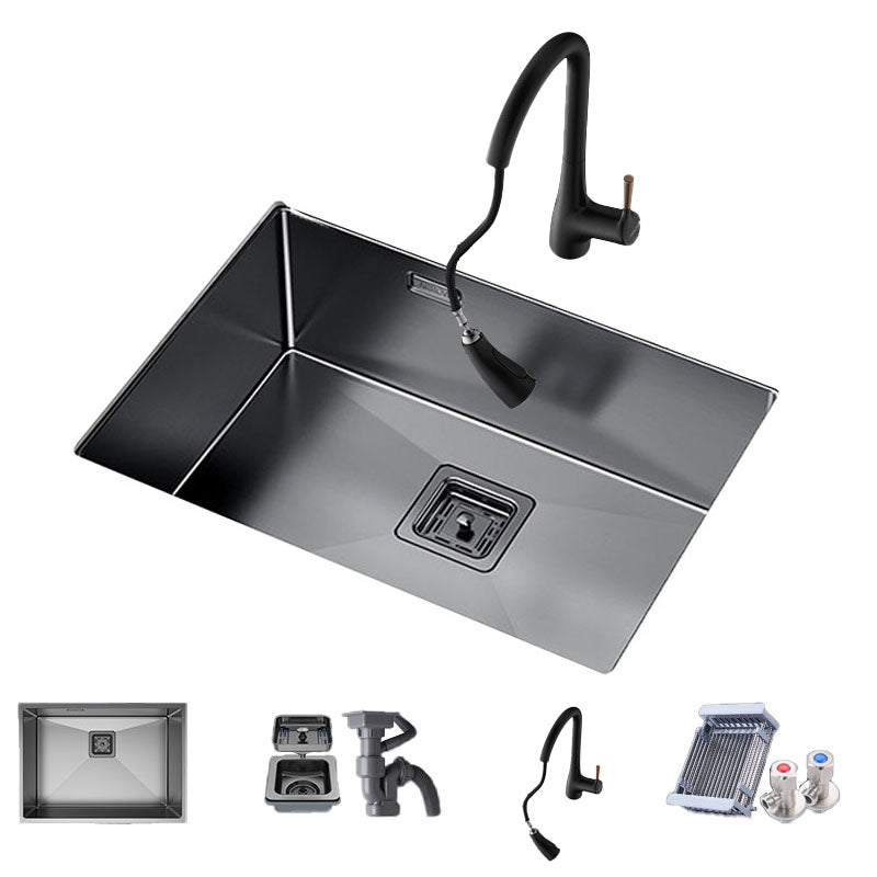 Modern Style Kitchen Sink Noise-cancelling Design Stainless Steel Kitchen Sink