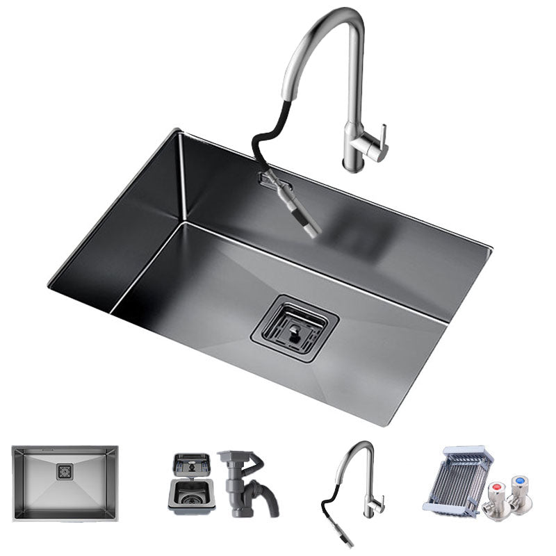 Modern Style Kitchen Sink Noise-cancelling Design Stainless Steel Kitchen Sink