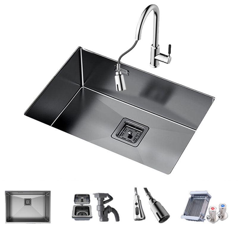 Modern Style Kitchen Sink Noise-cancelling Design Stainless Steel Kitchen Sink