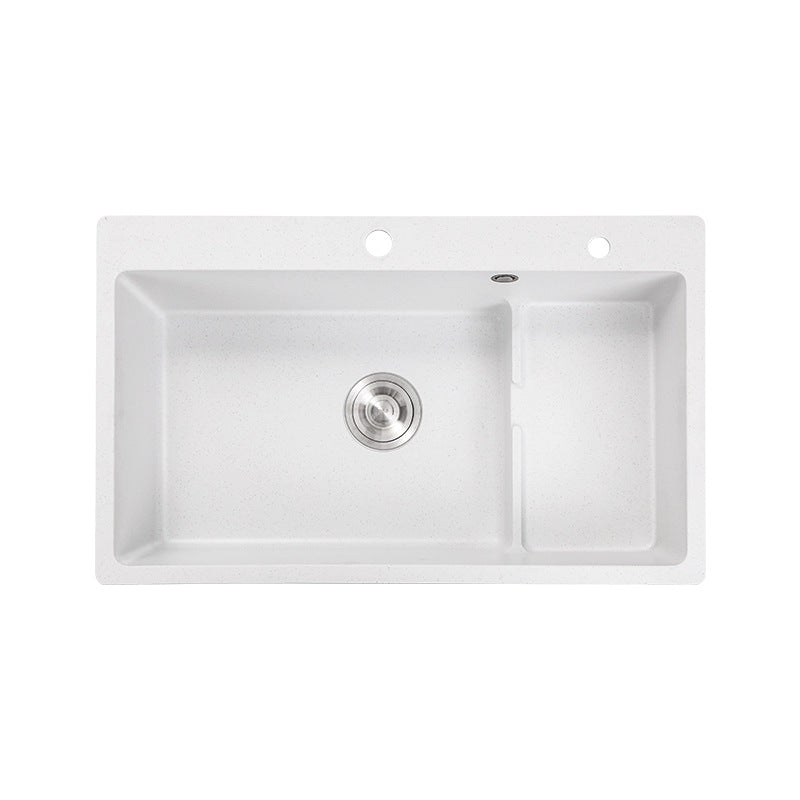 Modern Style Kitchen Sink Quartz Kitchen Sink with Basket Strainer