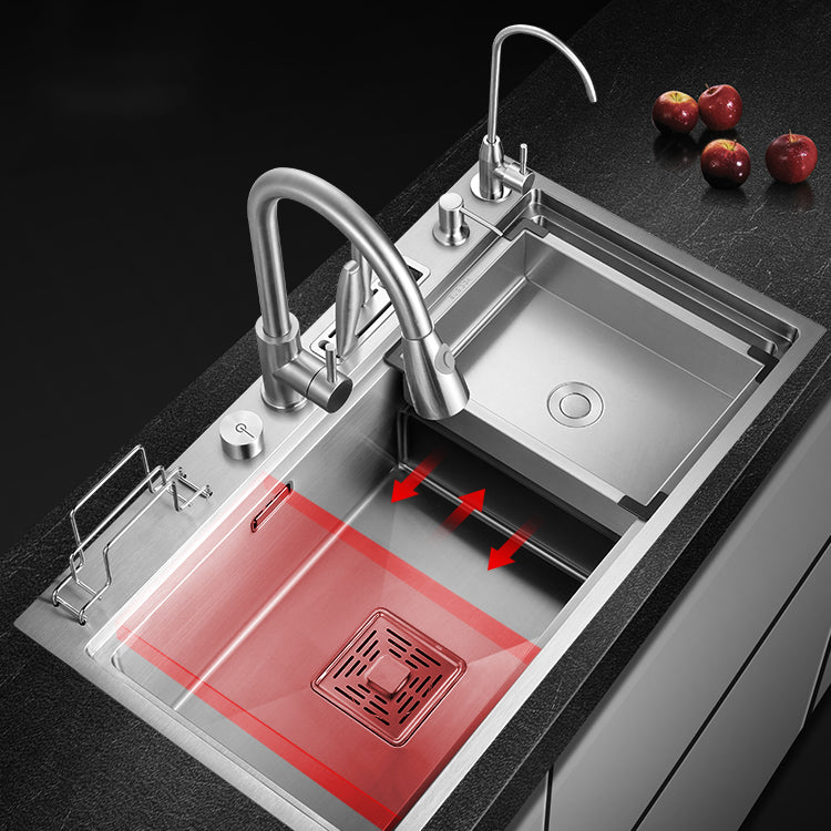 Modern Style Kitchen Sink Stainless Steel Dirt Resistant Drop-In Kitchen Sink