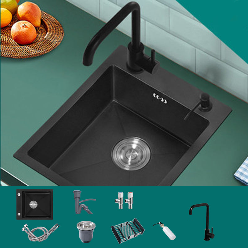 Modern Style Kitchen Sink Stainless Steel Rectangle Drop-In Kitchen Sink