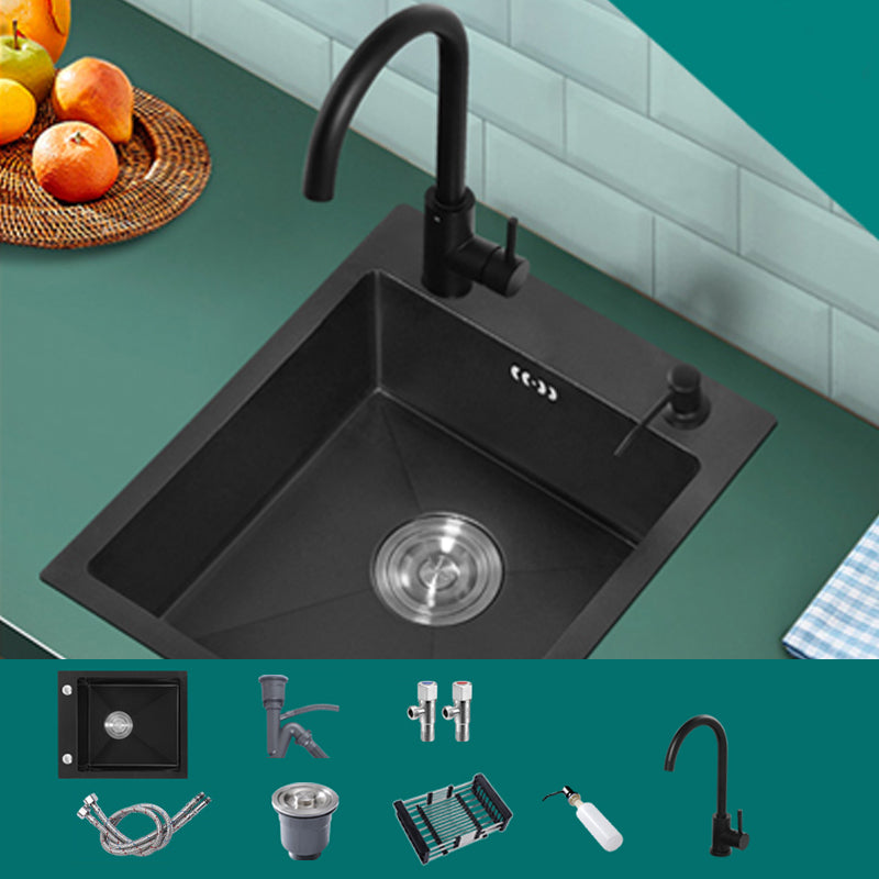 Modern Style Kitchen Sink Stainless Steel Rectangle Drop-In Kitchen Sink