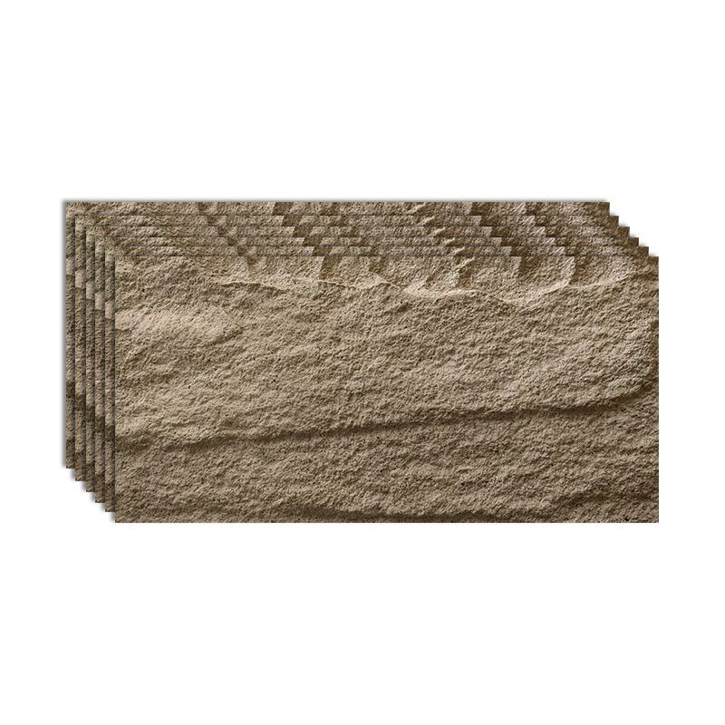 Textured Stacked Stone Singular Tile Mixed Material Outdoor Wall Tile