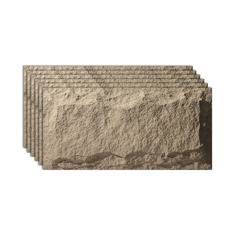 Textured Stacked Stone Singular Tile Mixed Material Outdoor Wall Tile