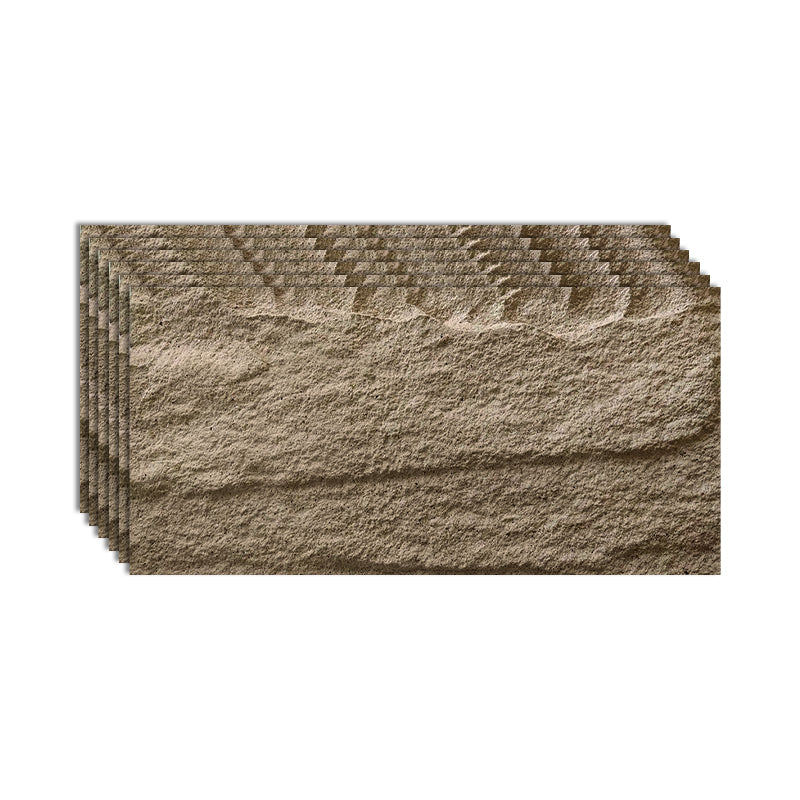 Textured Stacked Stone Singular Tile Mixed Material Outdoor Wall Tile