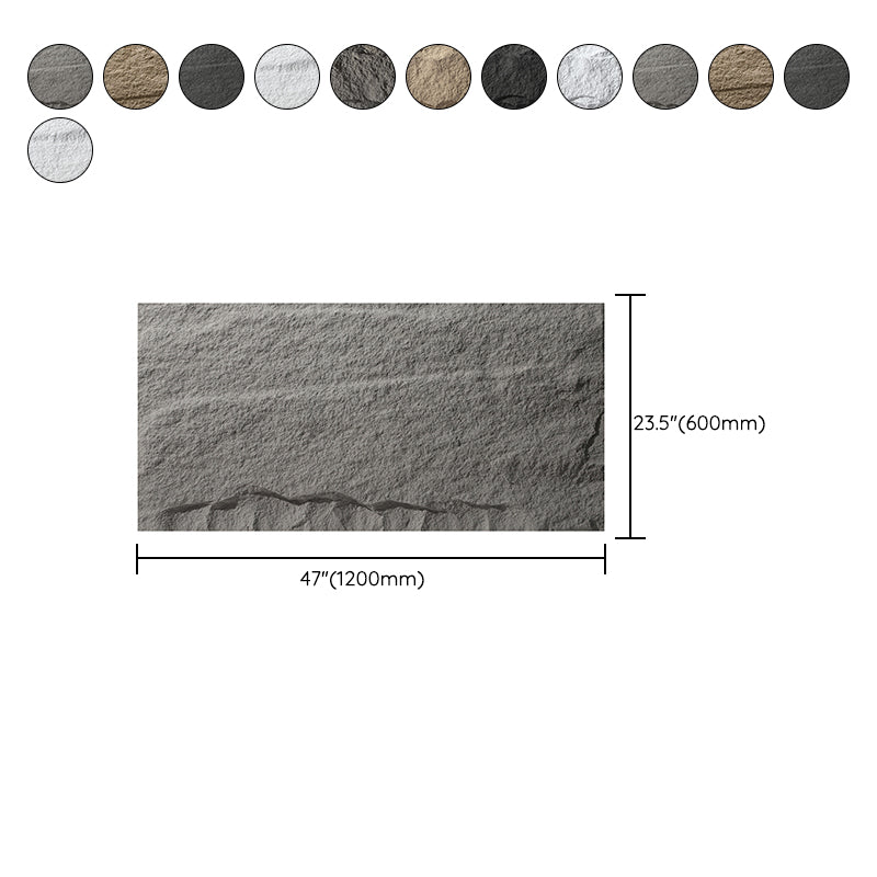 Textured Stacked Stone Singular Tile Mixed Material Outdoor Wall Tile