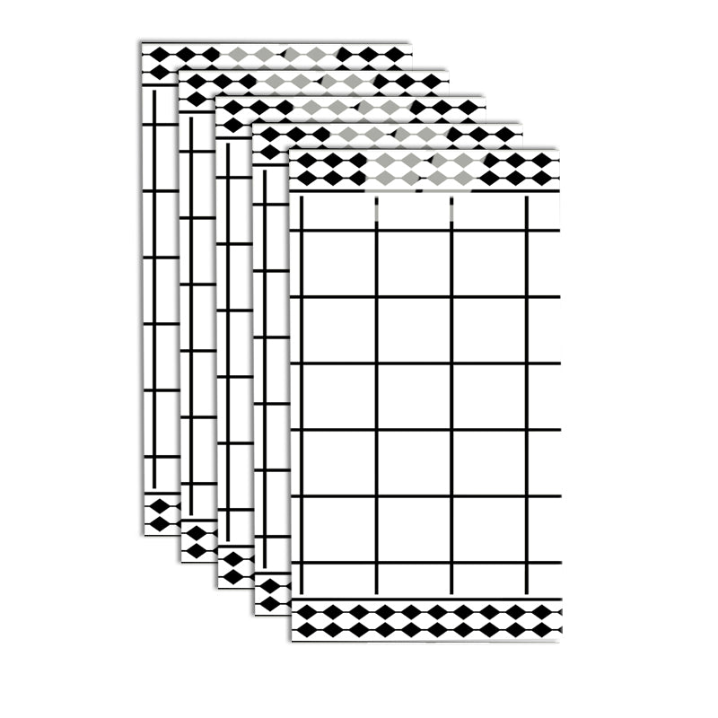 PVC Peel and Stick Tile 12" x 23" Rectangle Grid Waterproof Peel and Stick Tiles 10 Pack