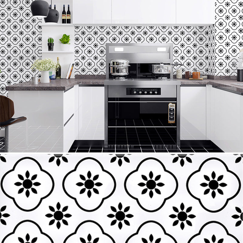 Modern Mosaic Tile Arabesque Print Peel and Stick Backsplash Tile for Kitchen