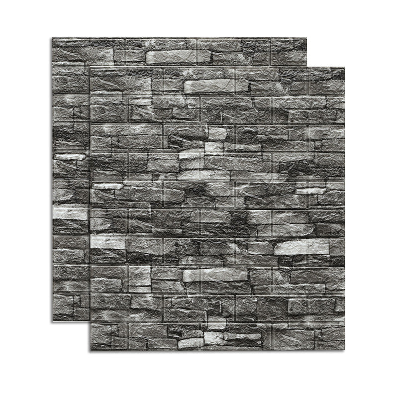 Farmhouse Wall Plank 3D Brick Bathroom Living Room Wall Panels Set of 2