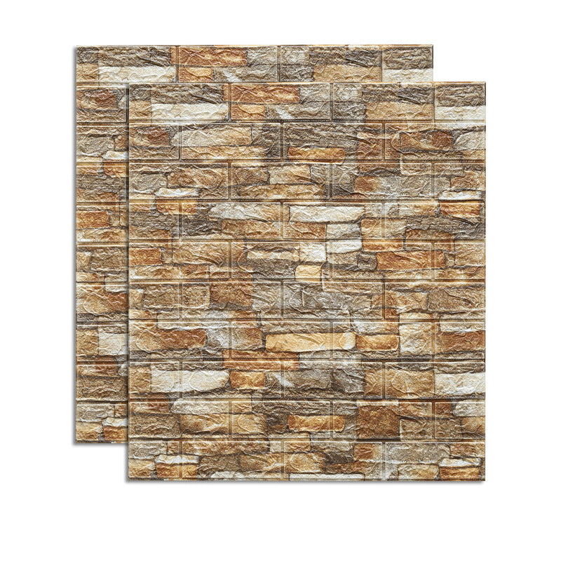 Farmhouse Wall Plank 3D Brick Bathroom Living Room Wall Panels Set of 2