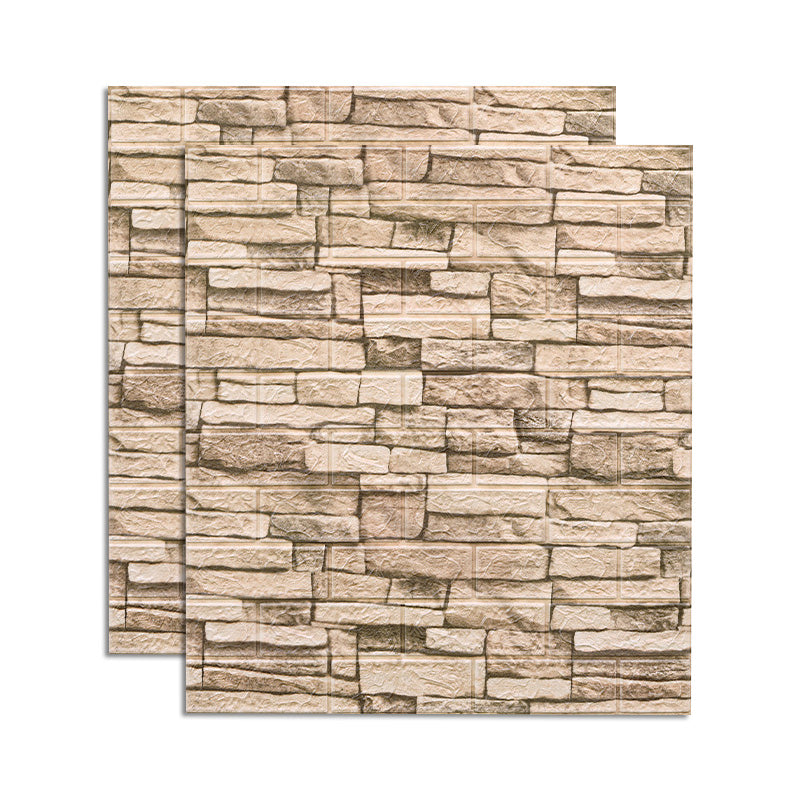 Farmhouse Wall Plank 3D Brick Bathroom Living Room Wall Panels Set of 2