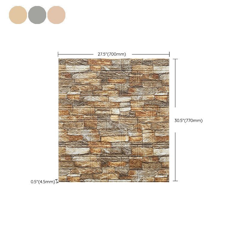 Farmhouse Wall Plank 3D Brick Bathroom Living Room Wall Panels Set of 2