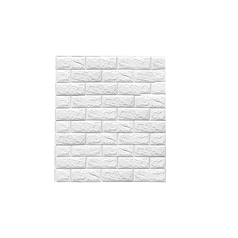 Industrial Wall Plank 3D Print Bathroom and Living Room Wall Panels Set of 200 in White