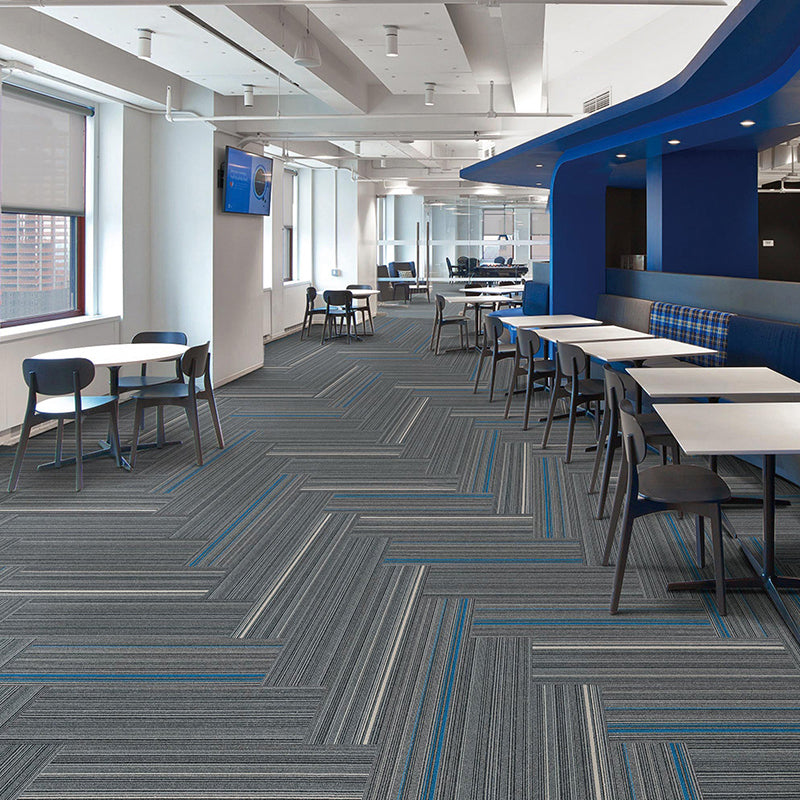Gray Tone Level Loop Carpet Tile Self Adhesive Indoor Office Carpet Tile