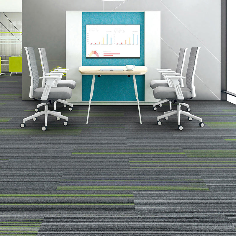 Gray Tone Level Loop Carpet Tile Self Adhesive Indoor Office Carpet Tile