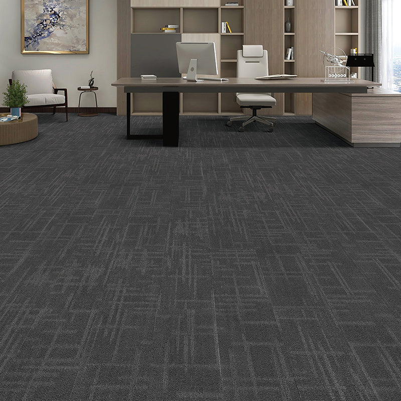 Gray Tone Level Loop Carpet Tile Self Adhesive Indoor Office Carpet Tile