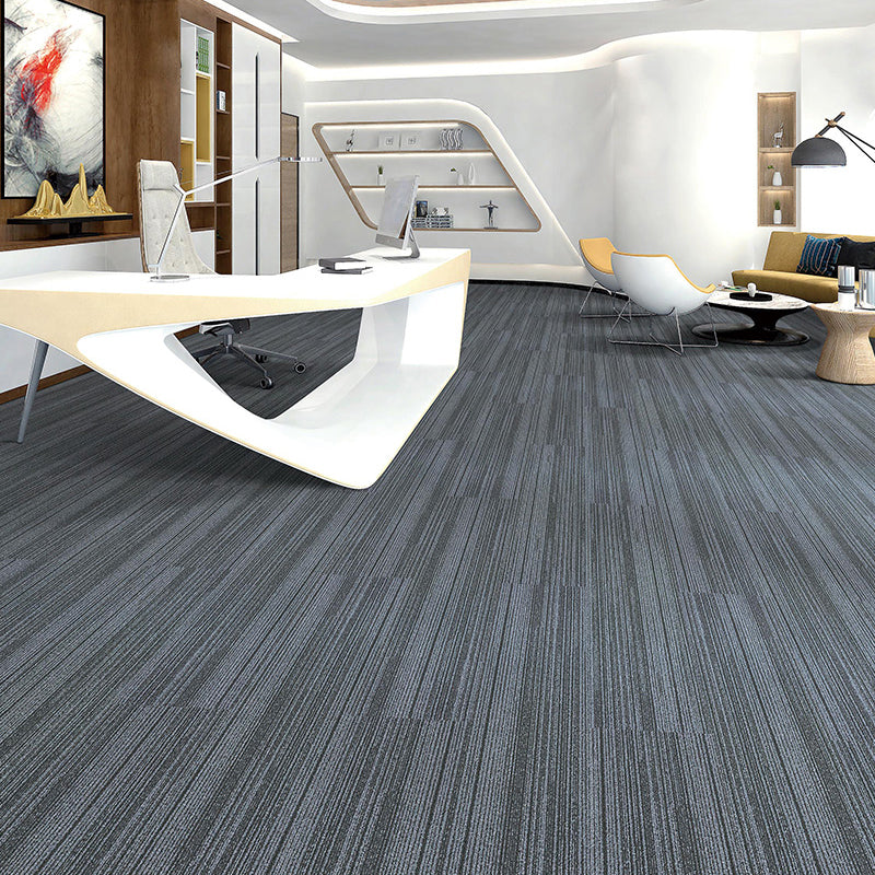 Gray Tone Level Loop Carpet Tile Self Adhesive Indoor Office Carpet Tile