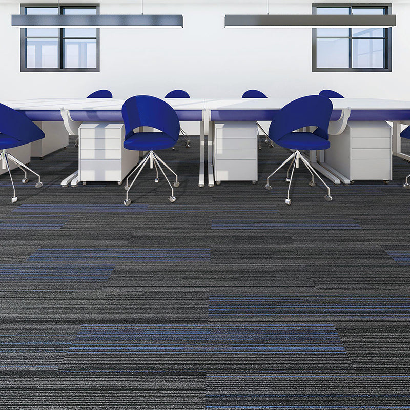 Gray Tone Level Loop Carpet Tile Self Adhesive Indoor Office Carpet Tile