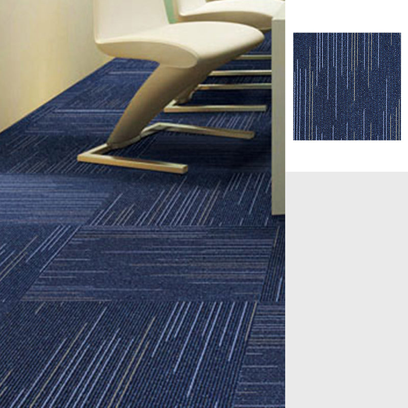 Gray Tone Level Loop Carpet Tile Geometric Self Adhesive Indoor Office Carpet Tiles