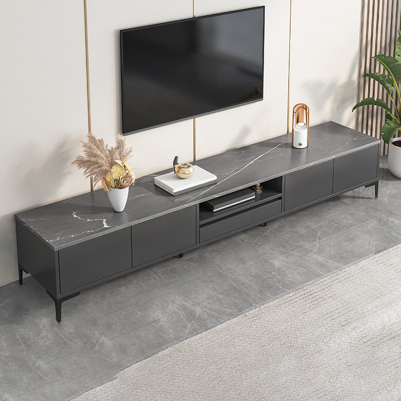 Glam TV Stand Console Open Storage Media Console for Living Room