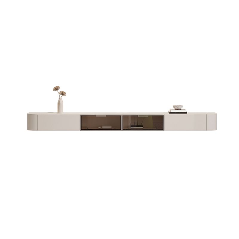 Contemporary TV Media Console Floating TV Console with 2 Drawers