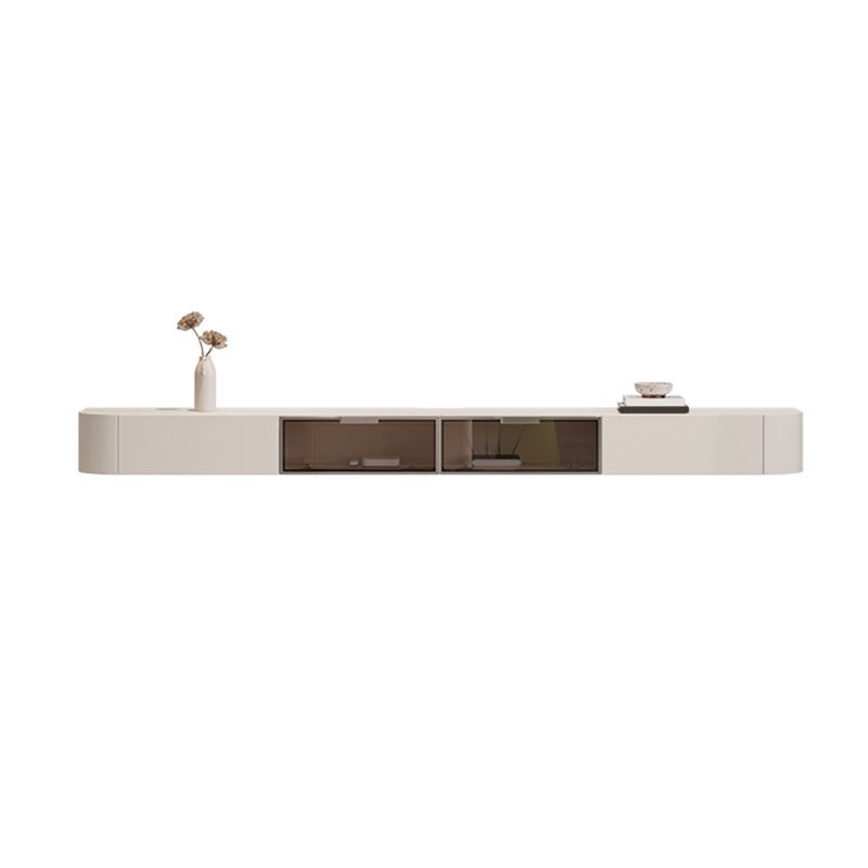 Contemporary TV Media Console Floating TV Console with 2 Drawers