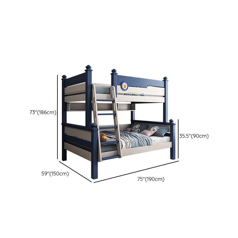 Storage Guardrail Bunk Bed Mattress Included Bed with Headboard