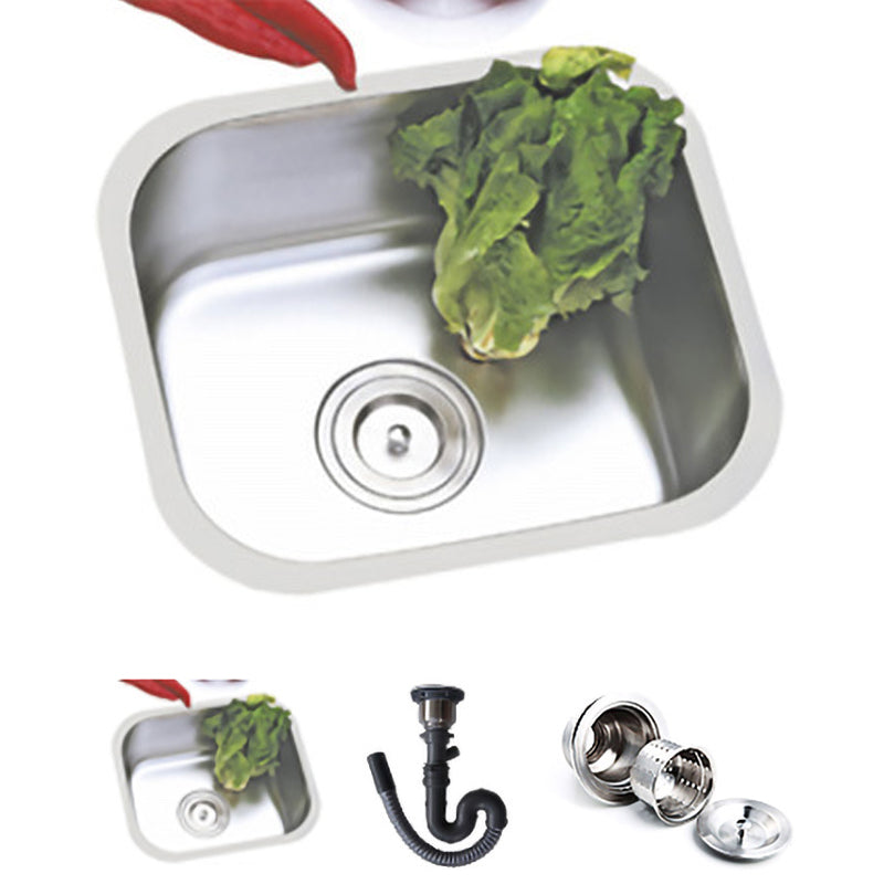 Modern Style Kitchen Sink Stainless Steel Kitchen Sink with Oval Shape