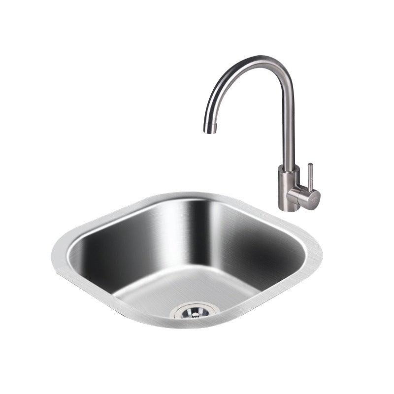 Modern Style Kitchen Sink Stainless Steel Kitchen Sink with Oval Shape