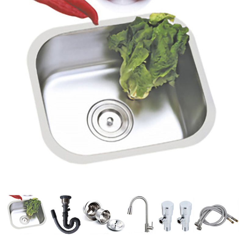 Modern Style Kitchen Sink Stainless Steel Kitchen Sink with Oval Shape