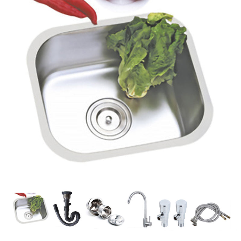 Modern Style Kitchen Sink Stainless Steel Kitchen Sink with Oval Shape