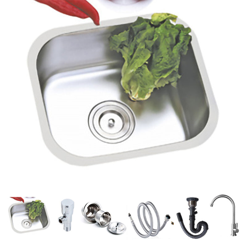 Modern Style Kitchen Sink Stainless Steel Kitchen Sink with Oval Shape