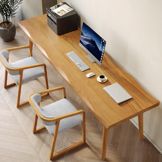 Contemporary Solid Wood Office Desk Rectangular Writing Desk for Office