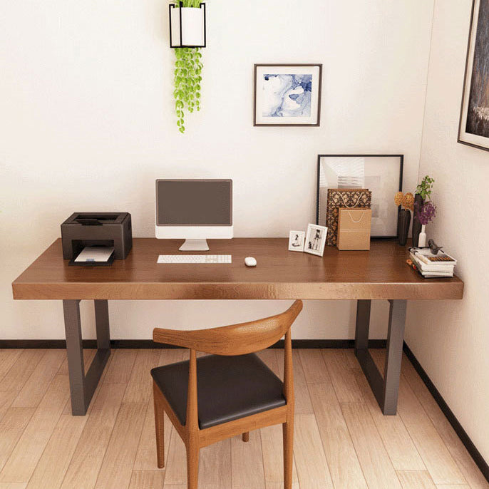 Contemporary Rectangular Office Desk Wooden Writing Desk for Office