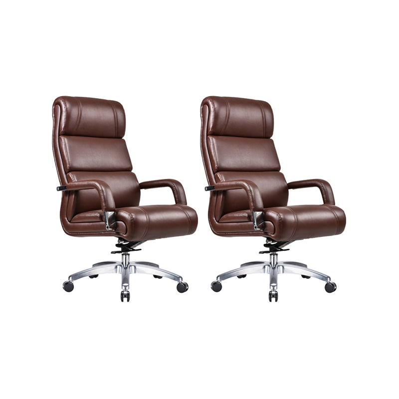 Modern Office Chair No Distressing Padded Arms Desk Chair with Wheels