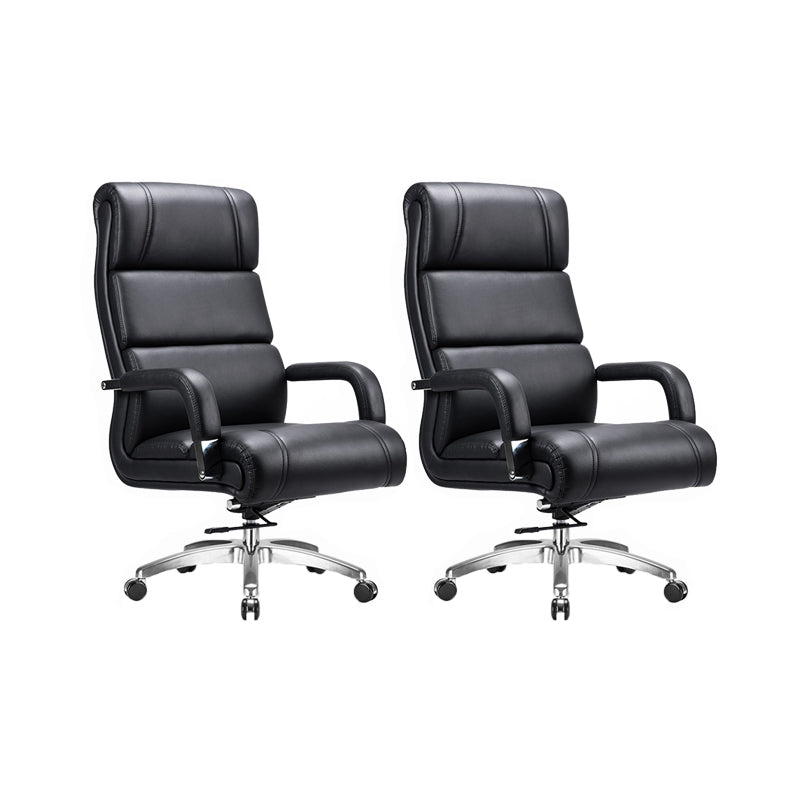 Modern Office Chair No Distressing Padded Arms Desk Chair with Wheels