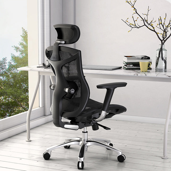 Modern Office Chair Removable Arms Adjustable Seat Height Desk Chair with Wheels