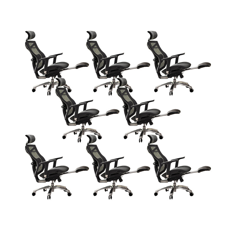 Modern Office Chair Removable Arms Adjustable Seat Height Desk Chair with Wheels