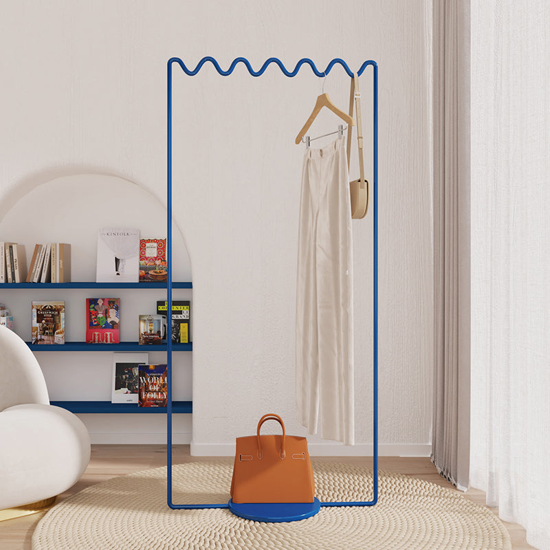 Contemporary Metal Coat Rack Designer Solid Color Coat Hanger