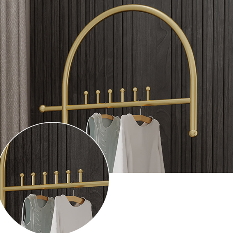 Luxurious Metallic Coat Hanger Free Standing Coat Rack with Flip Box