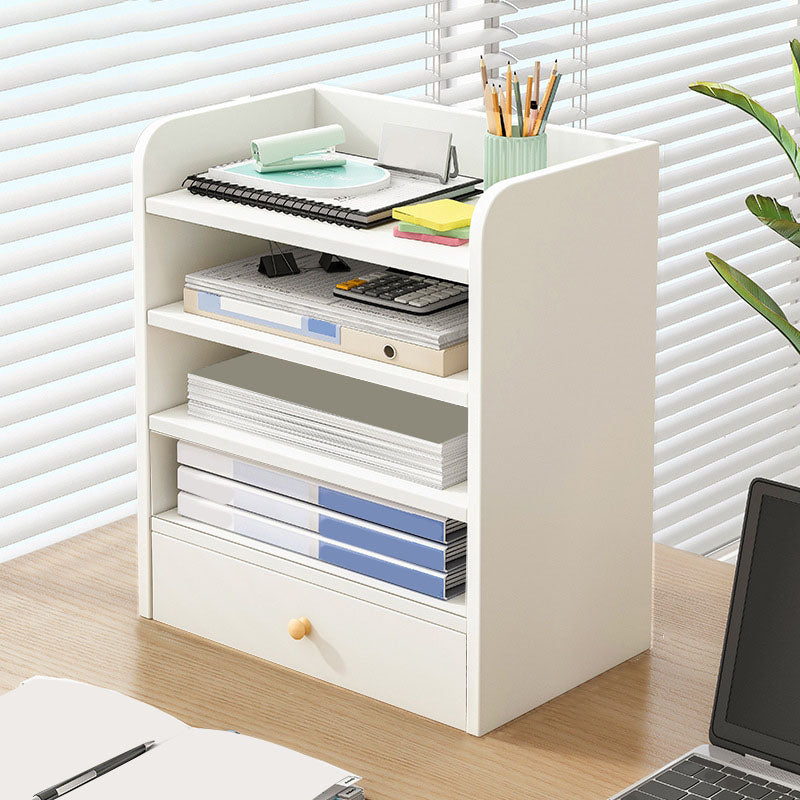 Contemporary File Cabinet Wood Vertical Filing Cabinet with Storage